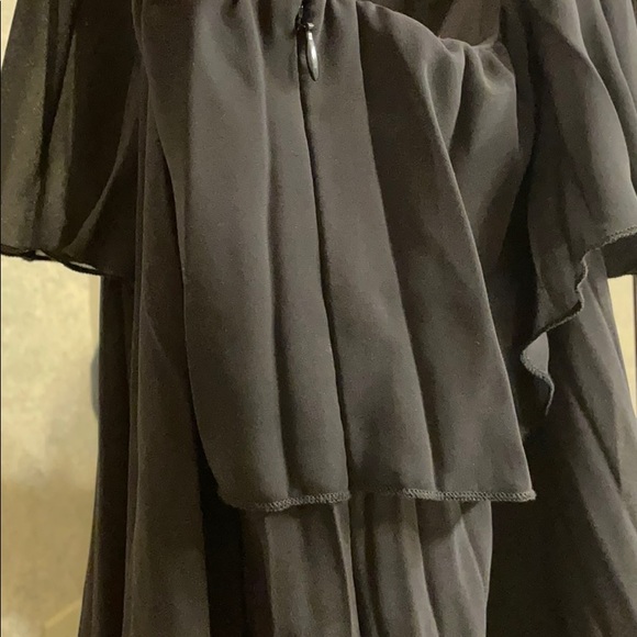 ASOS Black Halter Tie Pleated Midi Dress (size 2) - Picture 11 of 14